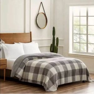 Pendleton KING Sherpa Fleece Blanket Rob Roy Gray